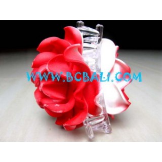 Hair Clip Rose Flower 